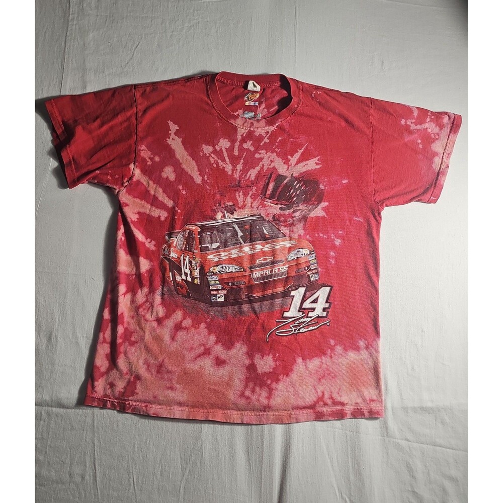 Tony Stewart 14 NASCAR Winners Circle Racing T-Shirt Red Graphic Tee
